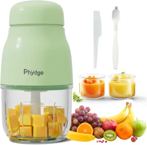 Baby Food Maker - Green Blender and Puree Maker, 10oz Food Processor for Fruit, Vegetable, Meat - 10-Second Quick Soft Food Prep