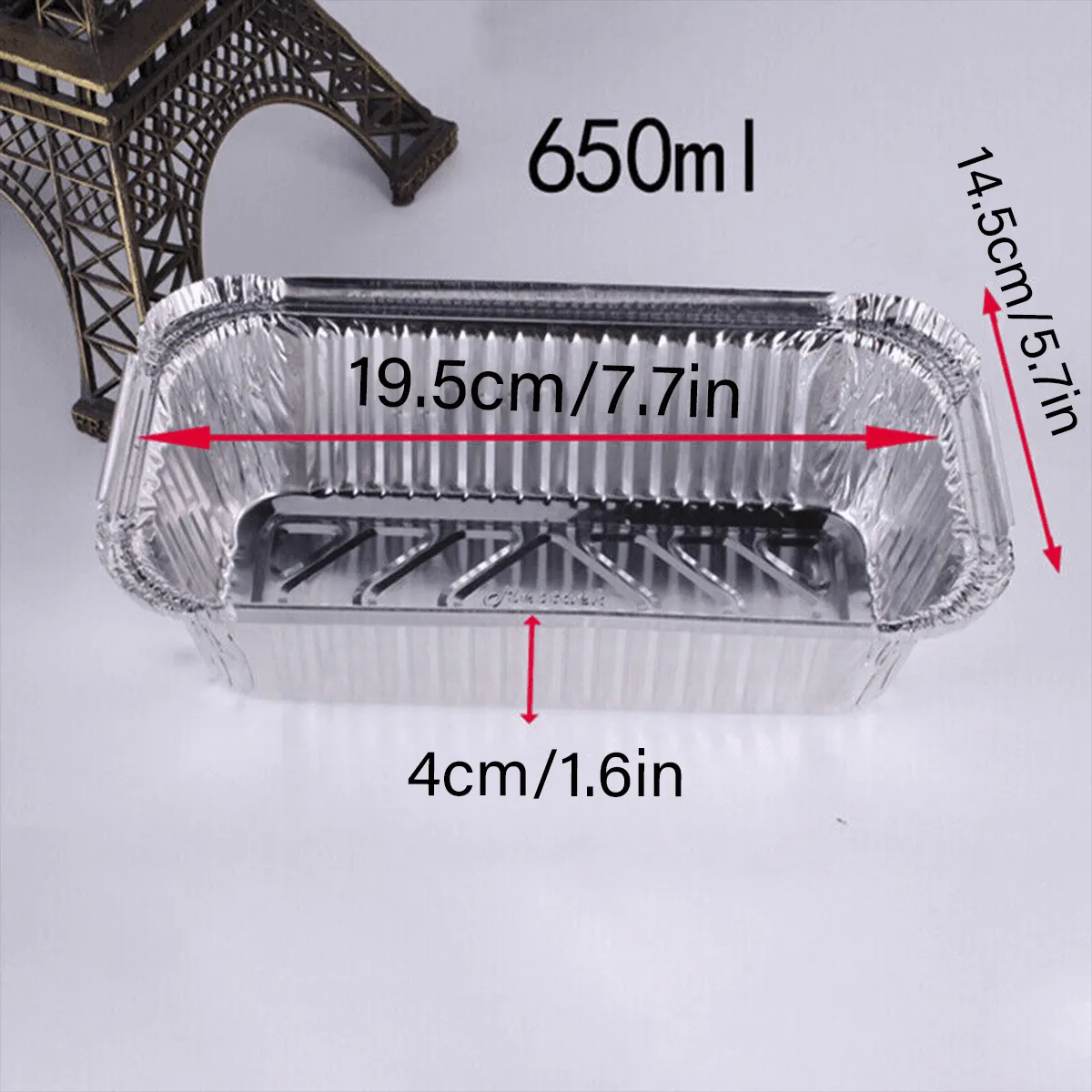 Bbq Aluminium Oven Foil Trays Food Disposable Container Tray Roasting Baking Au