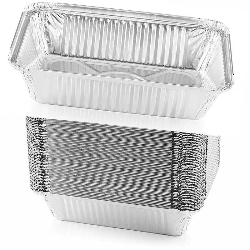 Bbq Aluminium Oven Foil Trays Food Disposable Container Tray Roasting Baking Au