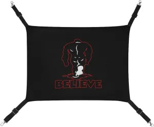 Believe Bigfoot Cat Hanging Hammock Soft Breathable Pet Cage Dog Hammock with Adjustable Straps and Metal Hooks