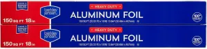 Berkley Jensen Heavy-Duty Aluminum Foil, 150 Sq. Ft., 2-Pk