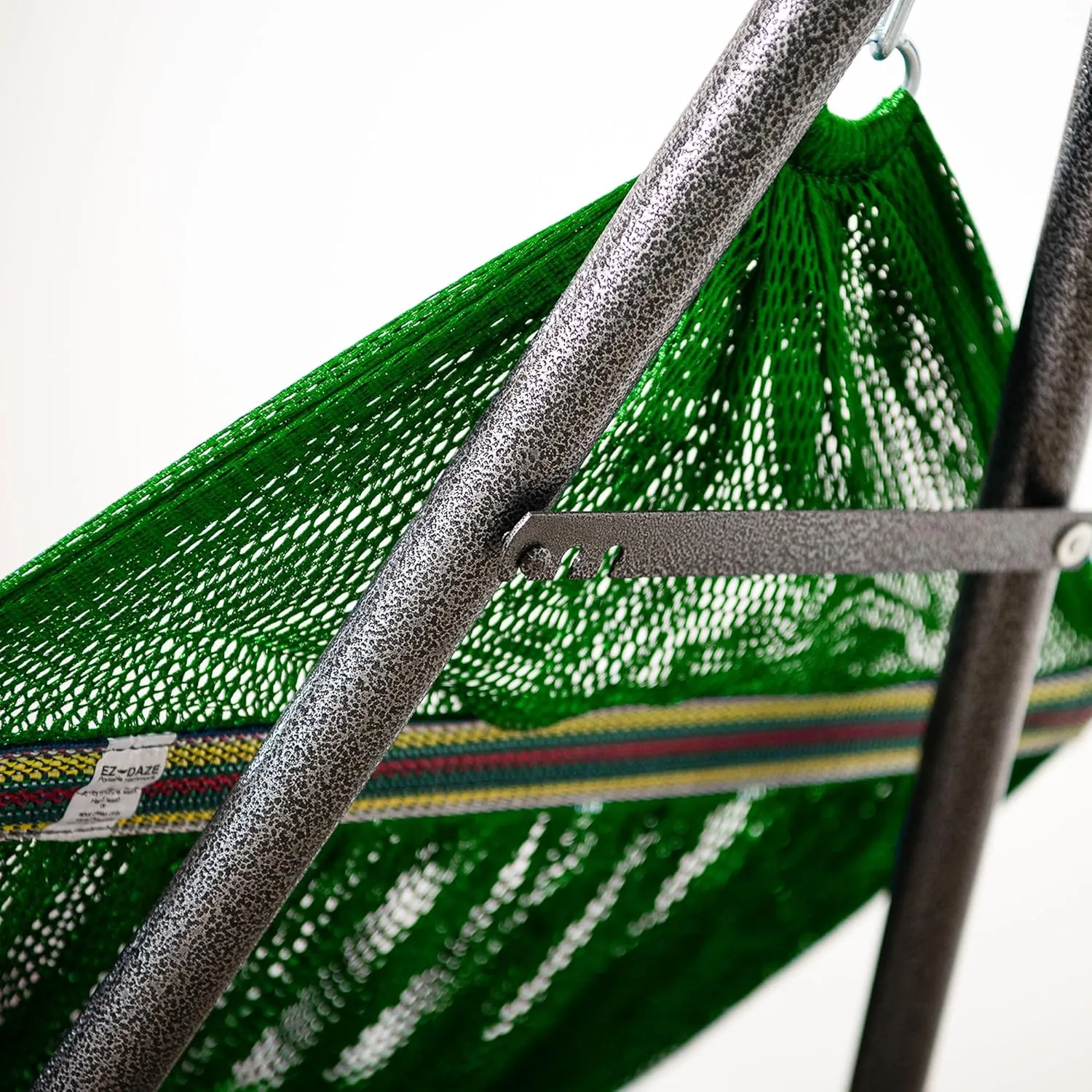Best Home Fashion Hammock for 2 Persons with Collapsible Steel Stand 600 lbs Capacity- Portable Carrying Case, Adjustable, Perfect for Camping Beach Patio, EZ Daze Foldable Hammock with Stand- Green