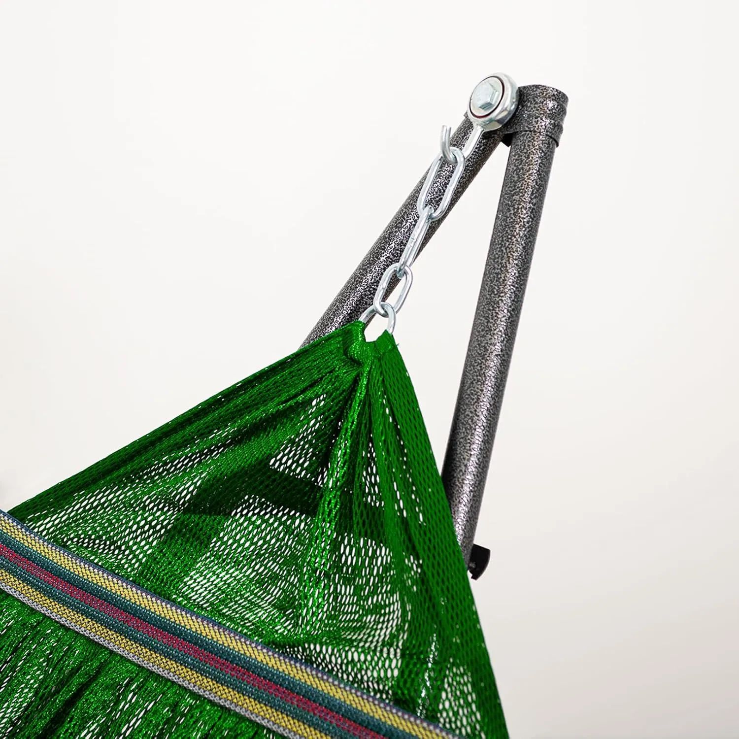 Best Home Fashion Hammock for 2 Persons with Collapsible Steel Stand 600 lbs Capacity- Portable Carrying Case, Adjustable, Perfect for Camping Beach Patio, EZ Daze Foldable Hammock with Stand- Green