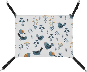 Birds Cat Hanging Hammock Soft Breathable Pet Cage Dog Hammock with Adjustable Straps and Metal Hooks