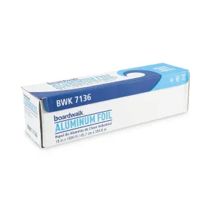 Boardwalk® Heavy-Duty Aluminum Foil Roll, 87 Gauge, 18" x 1,000 ft