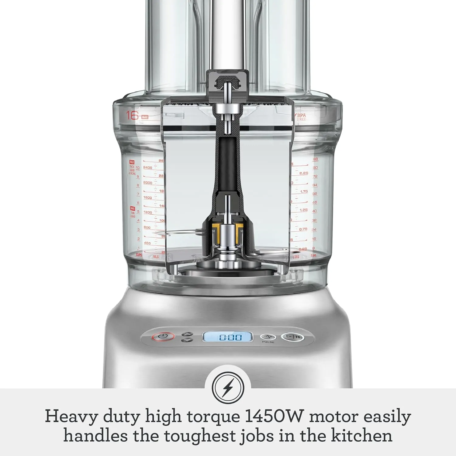 Breville BFP810 Sous Chef 16 Cup Food Processor, Large, Brushed Stainless Steel