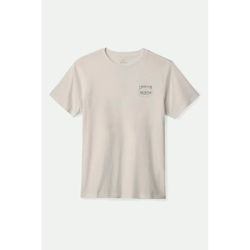 Brixton Layin Low Tee || Cream