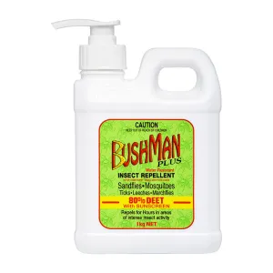 Bushman Plus (BP1000G) Dry Gel Insect Repellent   Sunscreen 75g 80% DEET