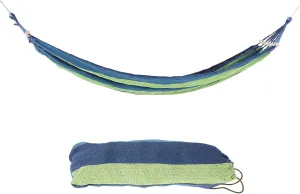 Camping Hammock, Lightweight Canvas Camping Hammock, Portable Outdoor Travel Hammock, Adult Camping Hammock with Hardwood Poles, Suitable for Traveling, Hiking (Blue)