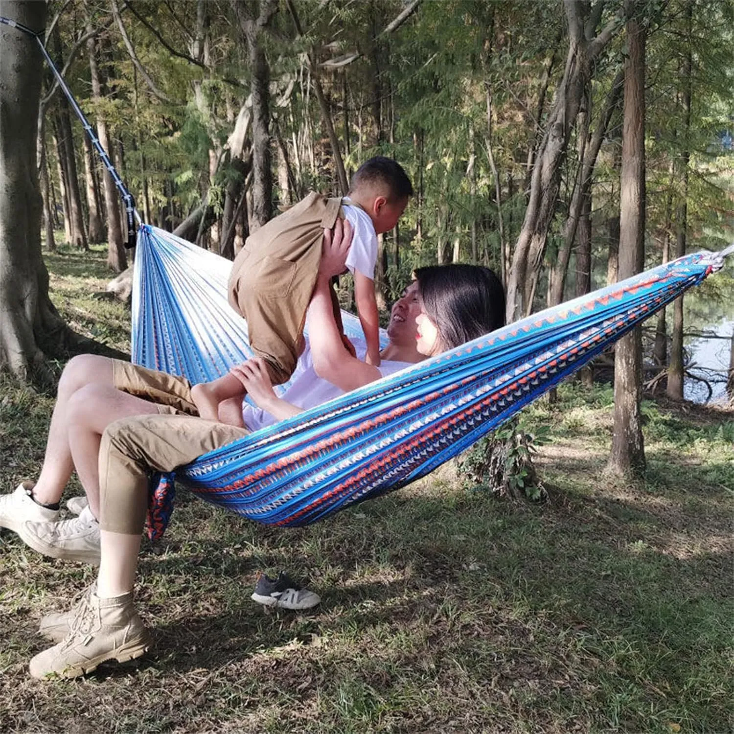 Camping Hammock Outdoor Hammock with Tree Straps Portable Compact Hammock with Bag for Outdoor Garden