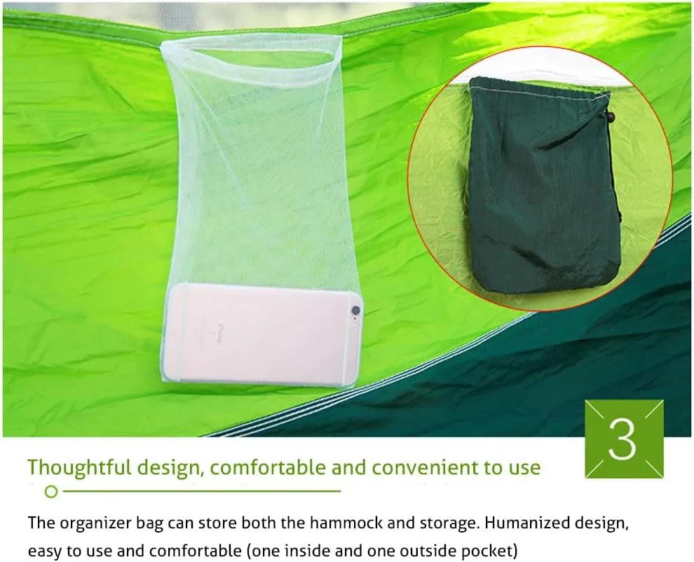 Camping Hammock, Portable Hammocks with Mosquito Net,Best for Outdoor Hiking Travel (12)