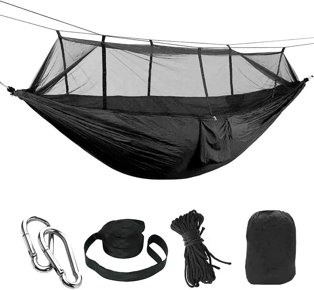 Camping Hammock, Portable Hammocks with Mosquito Net,Best for Outdoor Hiking Travel (12)