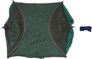 Camping Hammock Portable Integrated Swing for 1 2 Persons, Made of Durably 210T Nylon Fabric, Installation with Thick Tree Strap, Foldable for Outdoor Indoor Use, Dark Green