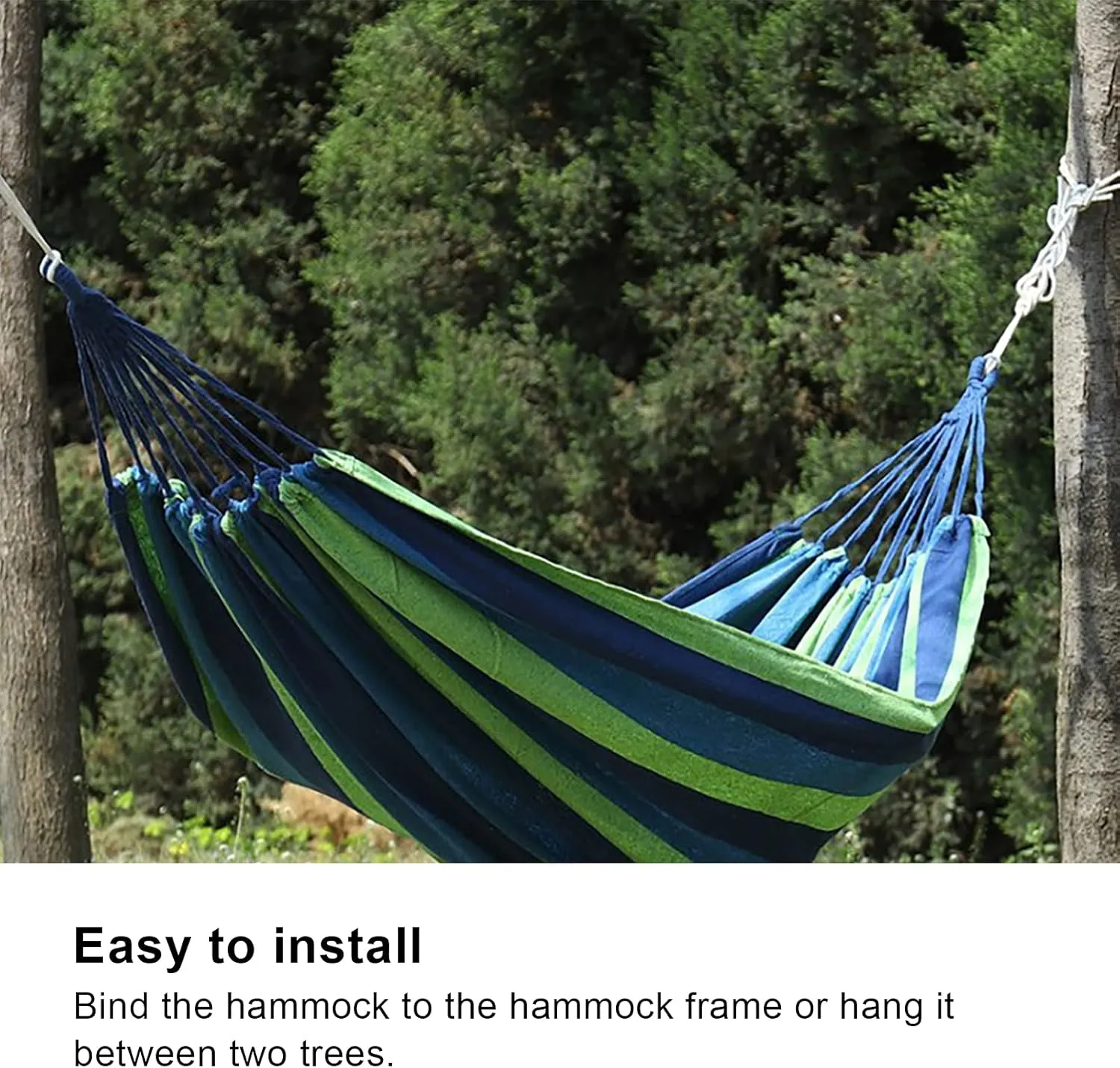 Camping Hammock, Portable Single Double Outdoor Garden Camping Hammock Lightweight Travel Hammocks with Storage Bag for Outside Hiking Camping Beach Backpack Travel
