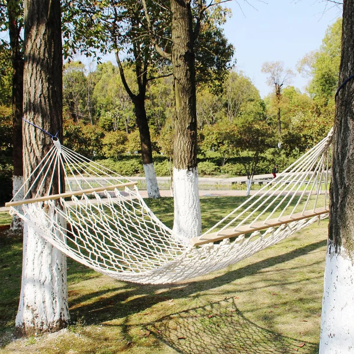 Camping Hammock Swing Bed Outdoor Indoor Rope Hammock Hanging Swing Chair