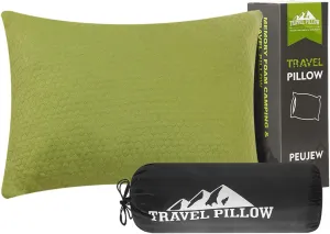 Camping Memory Foam Pillow Travel Pillow Compressible Medium Firm, Soft Comfortable and Breathable, Ideal Backpacking Hiking and Airplane