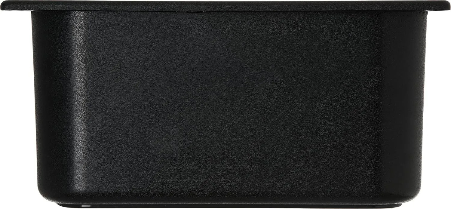 Carlisle FoodService Products CM110303 Coldmaster ABS Third-Size Divided Food Pan, 3.40 qt. Capacity, 12.68" x 6.89" x 6.01", Black