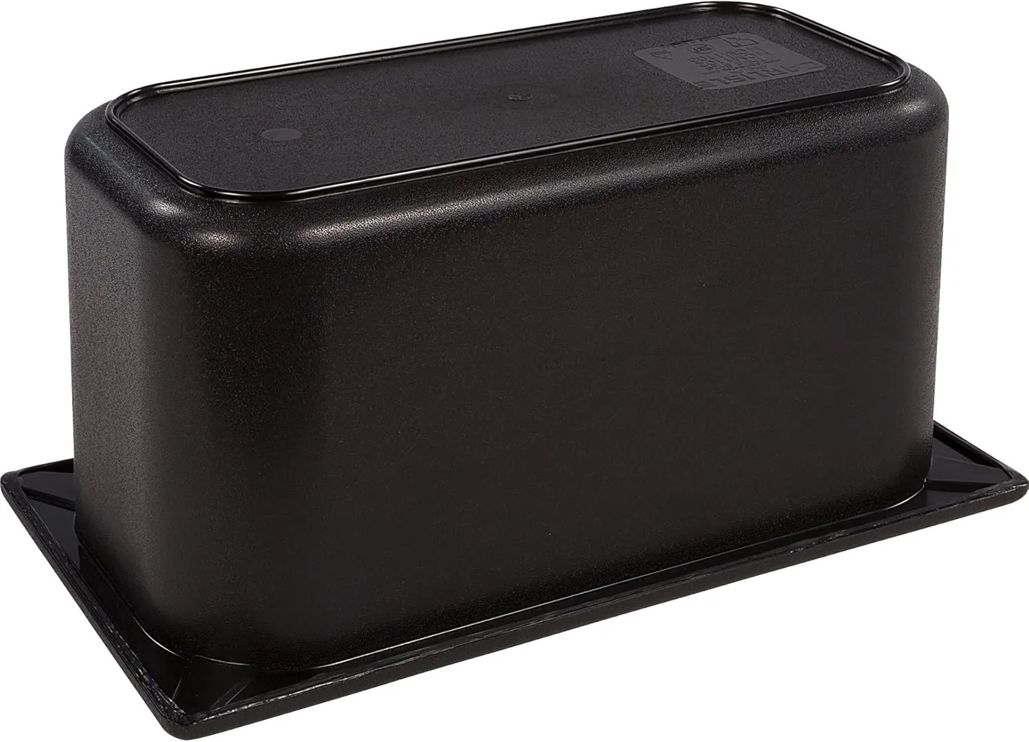 Carlisle FoodService Products CM110303 Coldmaster ABS Third-Size Divided Food Pan, 3.40 qt. Capacity, 12.68" x 6.89" x 6.01", Black