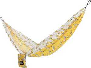 Castaway Travel Hammocks Double Banana Camping Hammock with 2 Tree Straps, Triple Stitched Durable Nylon Material, Compact Design for Backpacking, Travel, Beach, Backyard, Patio, Hiking