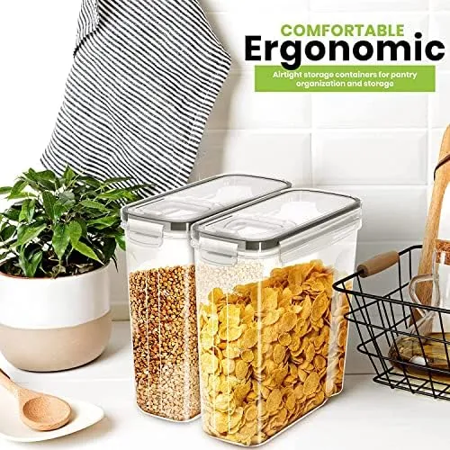 Cereal Storage Container,BPA Free Plastic,Dry Food Storage ,Cereal Dispenser for Kitchen & Pantry