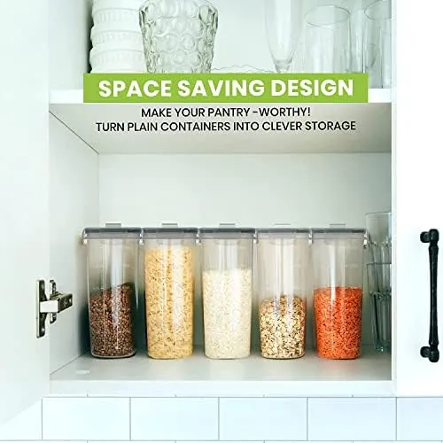 Cereal Storage Container,BPA Free Plastic,Dry Food Storage ,Cereal Dispenser for Kitchen & Pantry