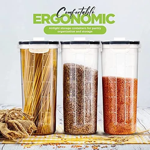 Cereal Storage Container,BPA Free Plastic,Dry Food Storage ,Cereal Dispenser for Kitchen & Pantry