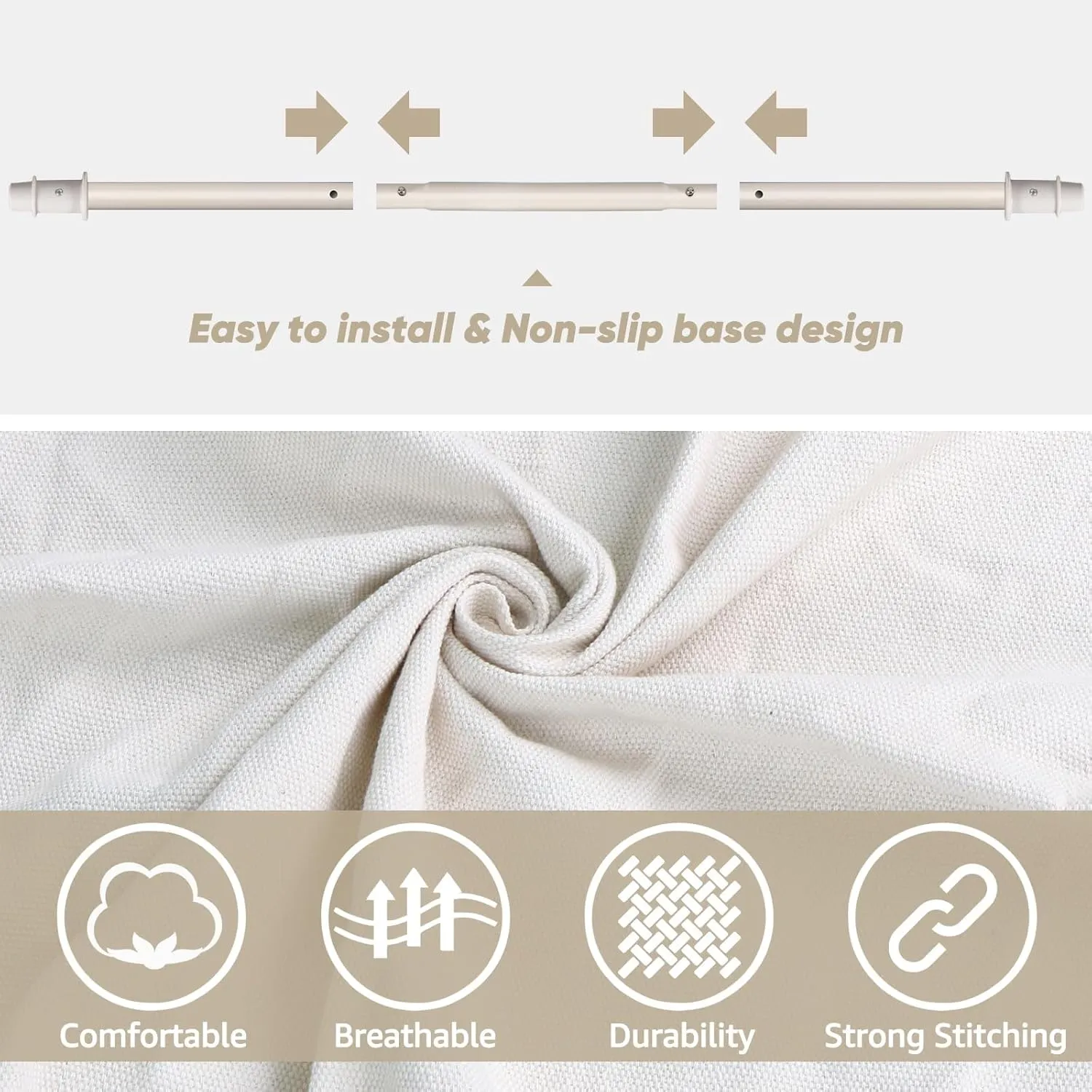 Chihee Hammock Chair Hanging Swing Max 500 Lbs 2 Cushions Included Steel Spreader Bar with Anti-Slip Grooves Portable Hanging Chair Side Pocket Large Macrame Bohemian Chair Indoor Outdoor