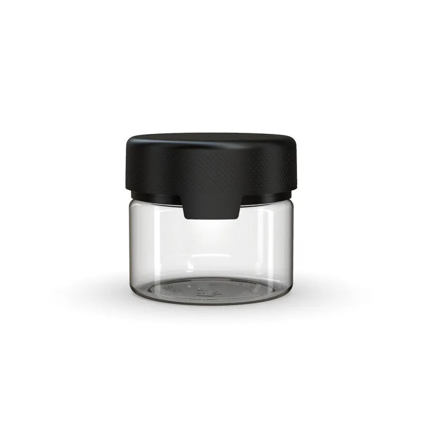Chubby Gorilla 10Oz (300Cc) Aviator Cr Xl Container With Inner Seal & Tamper Evident Break-Off Band (Clear Natural Container With Opaque Black Closure) - (80 Count)