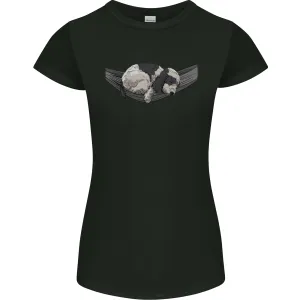 Cocker Spaniel on a Hammock Dog Womens Petite Cut T-Shirt