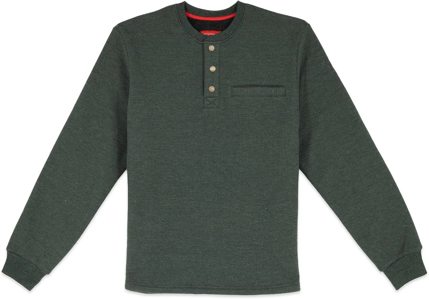 Coleman Long-Sleeve Sherpa Lined Waffle Henley Shirts for Men