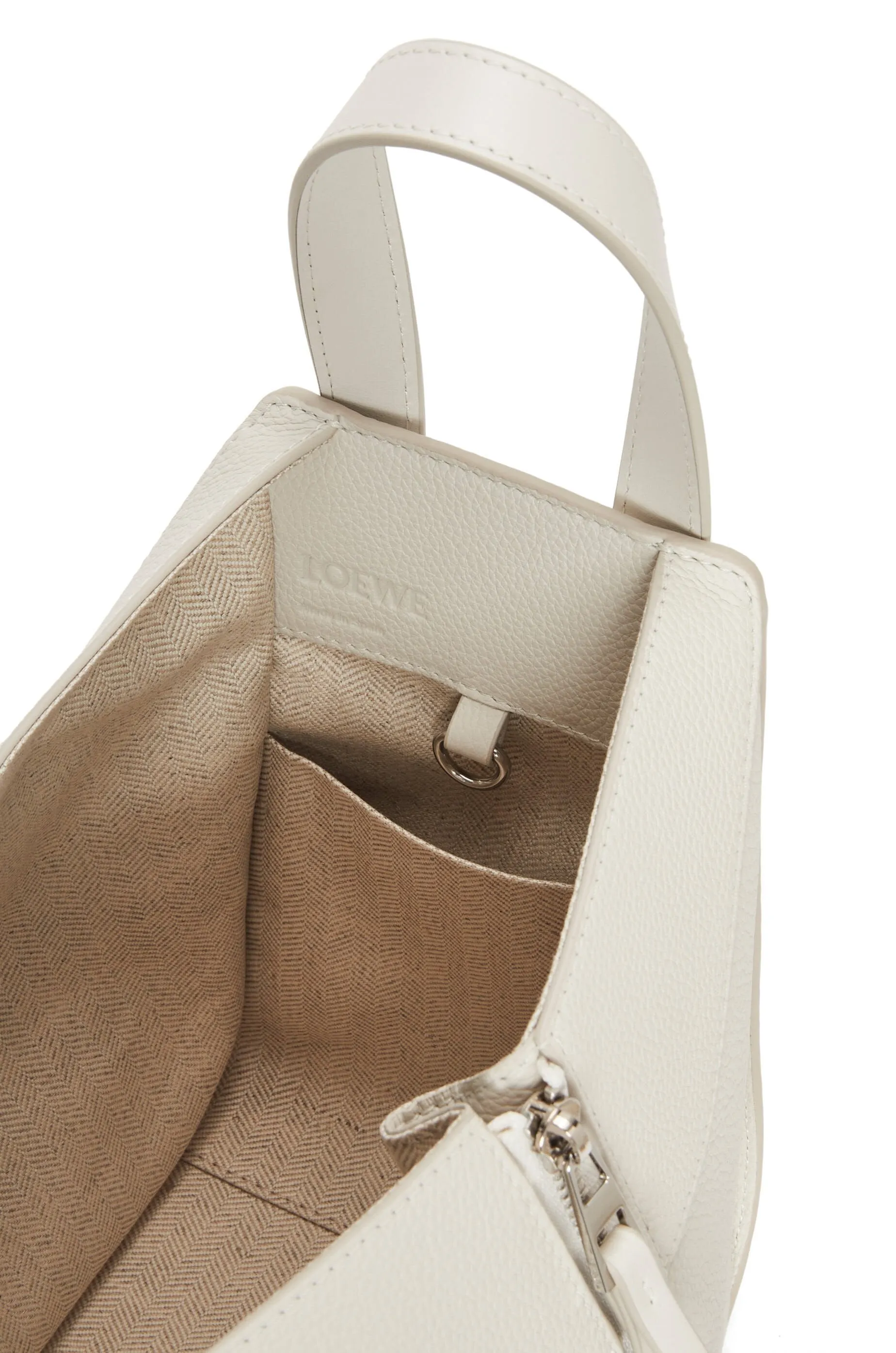 Compact Hammock bag in soft grained calfskin