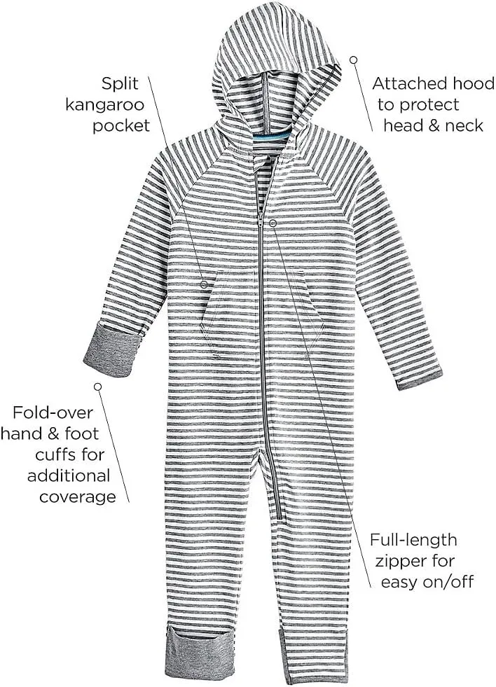 Coolibar UPF 50  Baby LumaLeo 360 Coverage Bodysuit - Sun Protective