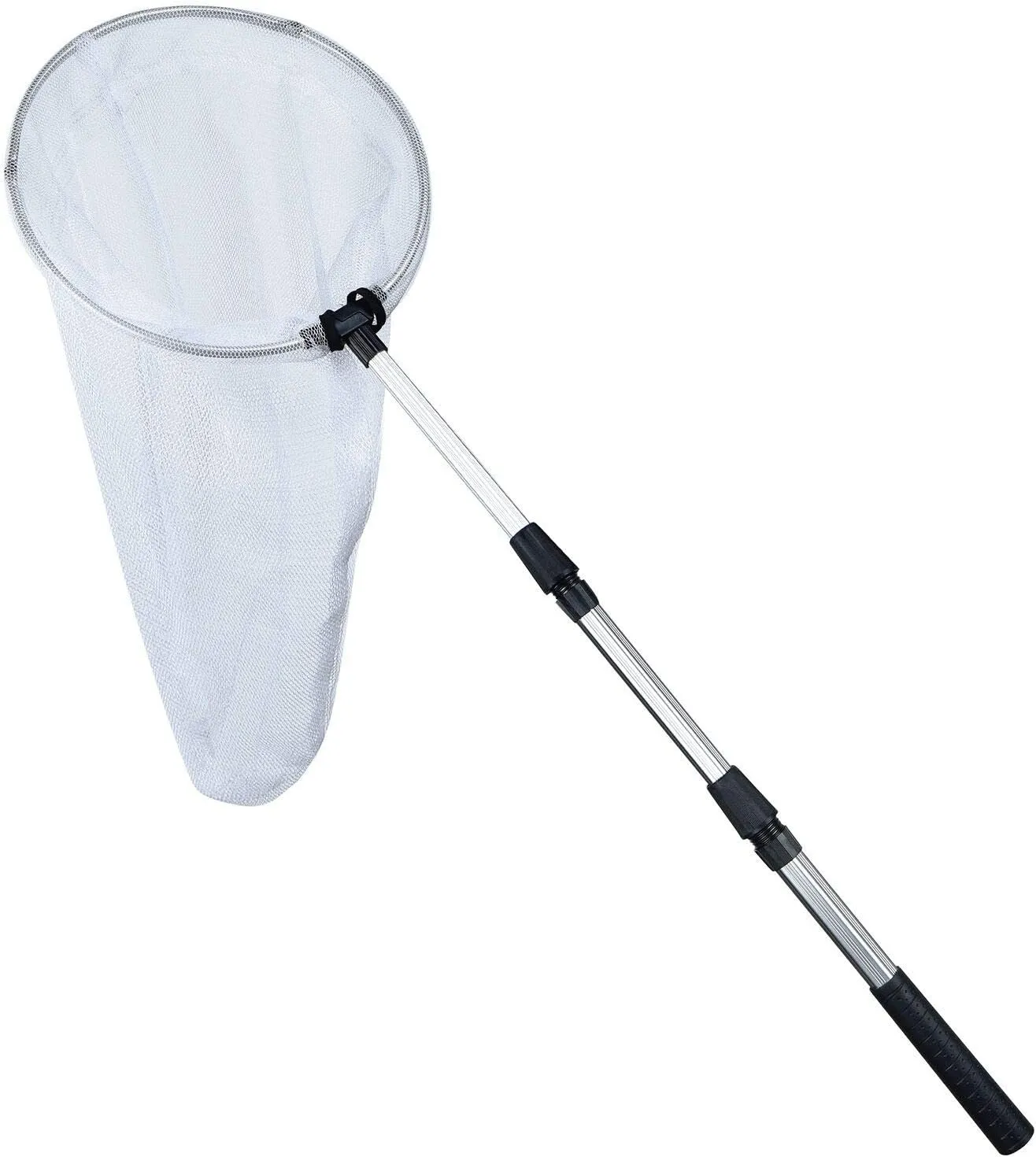 Coopay Insect and Butterfly Fishing Net with 12 Inches Ring, Handle Extends to 36 Inches