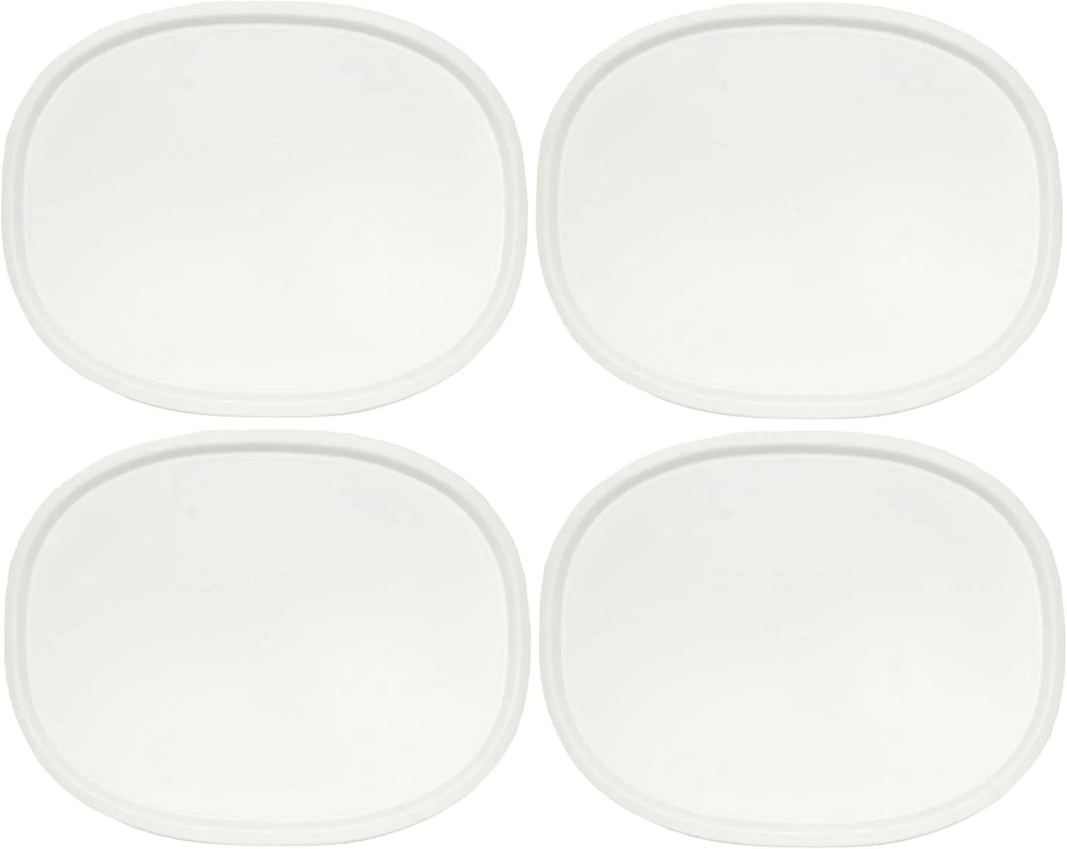 Corningware F-12-PC 1075645 1.5qt Oval French White Lid - 4 Pack