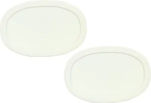 Corningware F-15-PC Oval French White 15-ounce Plastic Lid - 2 Pack