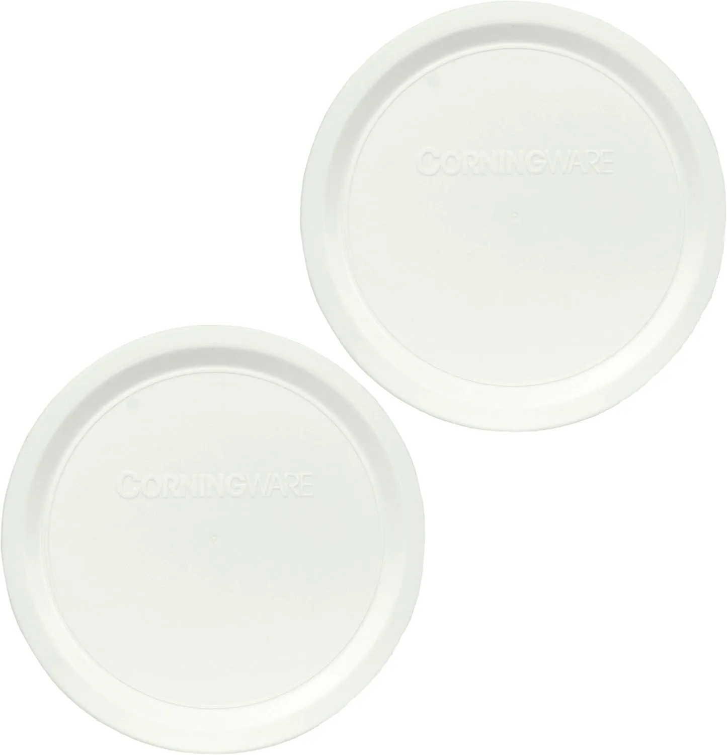 Corningware F-16-PC French White 16 Ounce Plastic Replacement Lid - 2 Pack