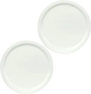 Corningware F-16-PC French White 16 Ounce Plastic Replacement Lid - 2 Pack
