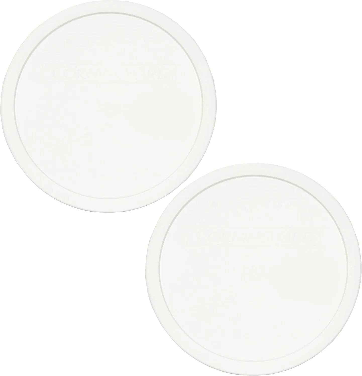 Corningware FS-1-PC 2.5Qt French White Replacement Food Storage Lids Made in the USA - 2-Pack