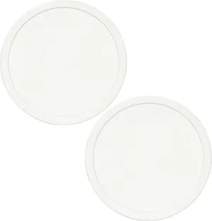 Corningware FS-1-PC 2.5Qt French White Replacement Food Storage Lids Made in the USA - 2-Pack