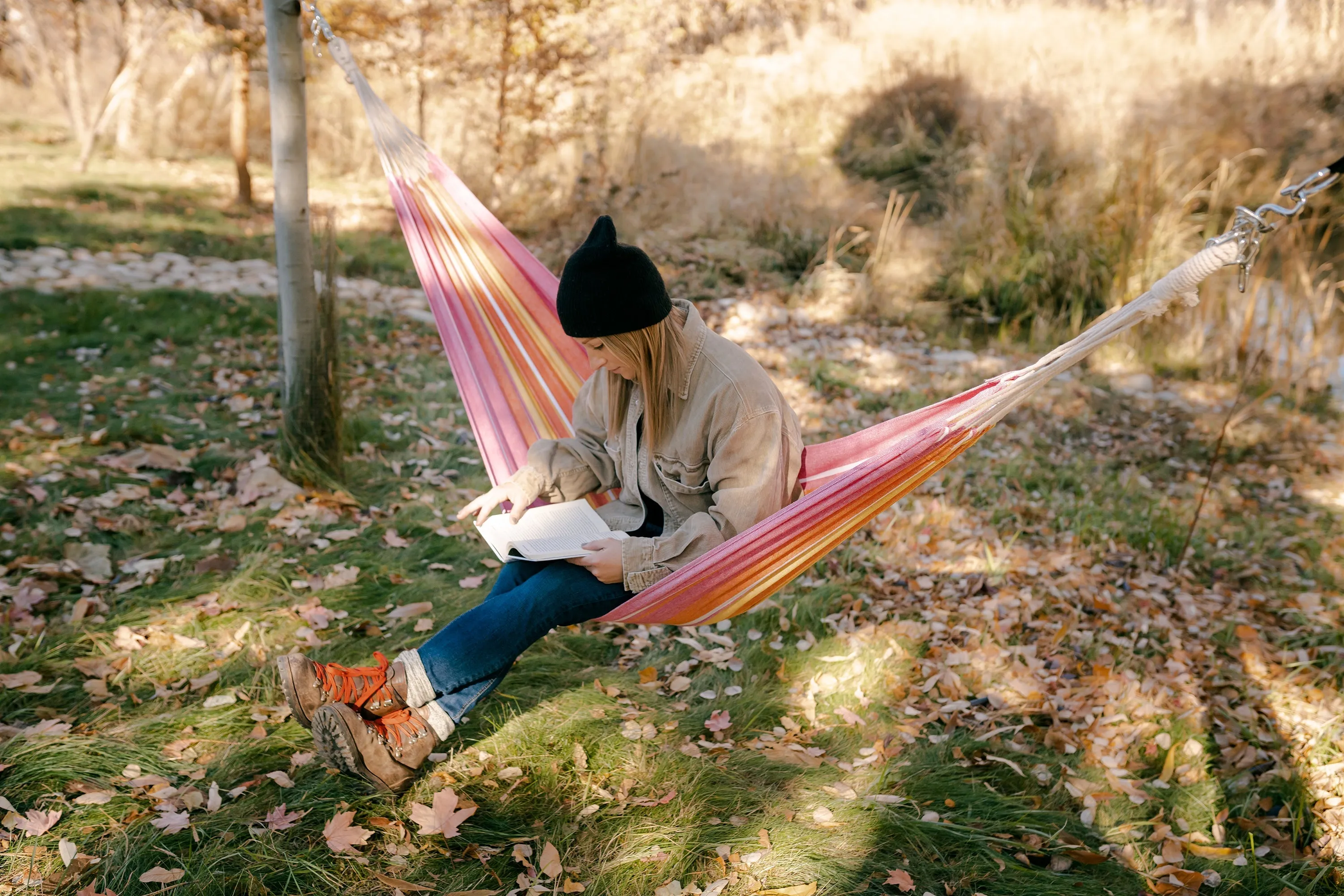 Cotton Hammock - 78 In X 31.50 In - Red