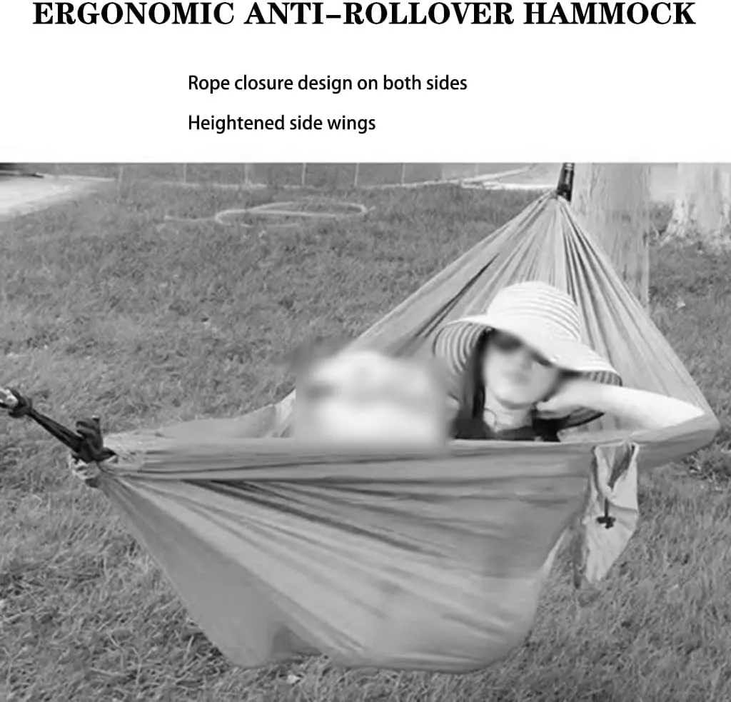 Creative Color Printed Hammock, Camping and Relaxation Anti-Rollover Double Hammock, for Garden/Travel/Backyard, Load Bearing 300kg/661.4lbs