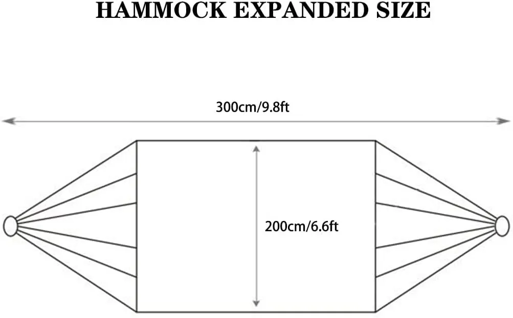Creative Color Printed Hammock, Camping and Relaxation Anti-Rollover Double Hammock, for Garden/Travel/Backyard, Load Bearing 300kg/661.4lbs
