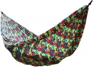 Creative Color Printed Hammock, Camping and Relaxation Anti-Rollover Double Hammock, for Garden/Travel/Backyard, Load Bearing 300kg/661.4lbs