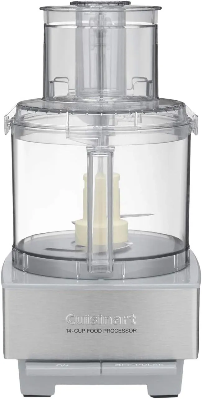 Cuisinart Food Processor 14-Cup Vegetable Chopper for Mincing, Dicing, Shredding, Puree & Kneading Dough, Light Gray Stainless Steel, DFP-14CGRY