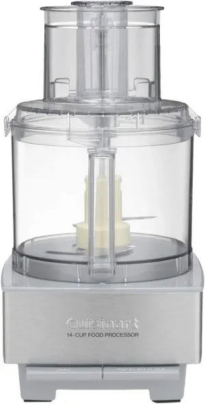 Cuisinart Food Processor 14-Cup Vegetable Chopper for Mincing, Dicing, Shredding, Puree & Kneading Dough, Light Gray Stainless Steel, DFP-14CGRY