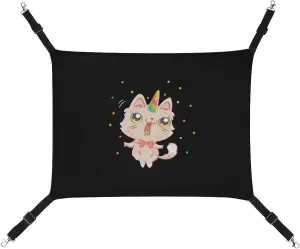 Cute Cat Unicorn Hanging Cat Bed Soft Breathable Pet Hammock for Cage Pet Sleeper for Kitten Ferret Puppy Rabbit, style, 20240327