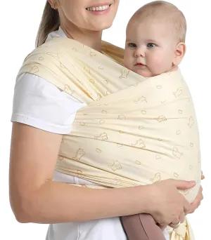 Cute Kitten Pattern - Baby Wrap - Soft and Comfortable Baby Wearing Wrap Hands Free Design Infant Sling Carrier for Newborn to Toddler 7-35 lbs