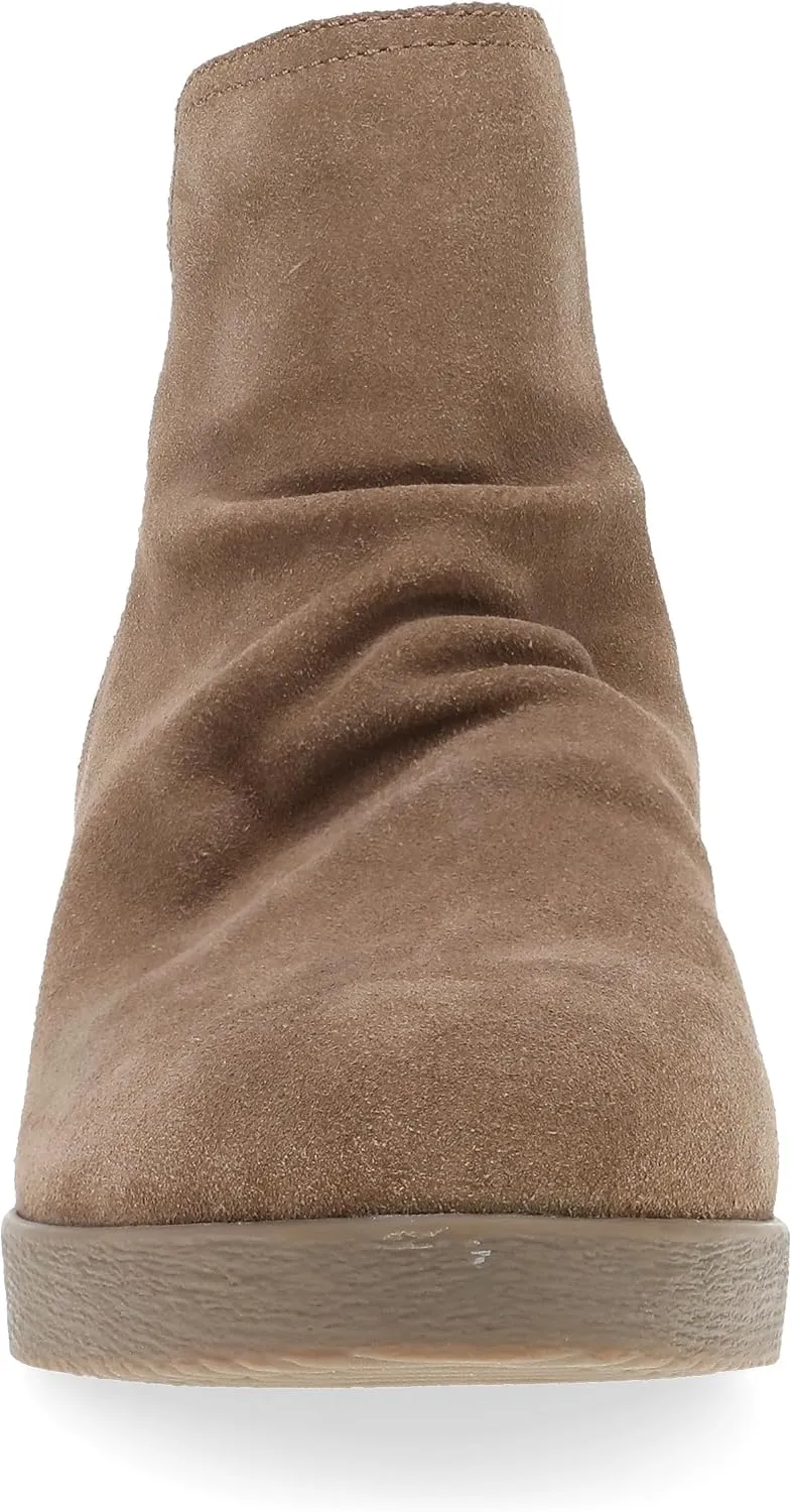 Dansko Stephanie Wedge Bootie for Women - Durable Waterproof Leathers and Leather-Stacked Heel