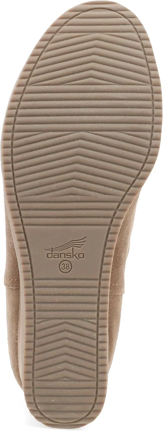 Dansko Stephanie Wedge Bootie for Women - Durable Waterproof Leathers and Leather-Stacked Heel