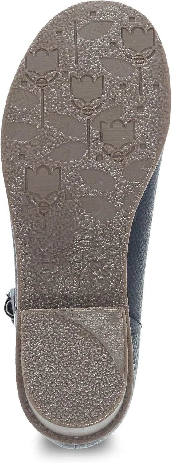 Dansko Women's Deena Mary Jane - Waterproof Leather with Rubber Outsole and Leather Stacked Heel for Long-Lasting Style in Any Weather Natural Arch Technology for Added Support